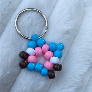 Colorful Beaded Star Keychain for Kids